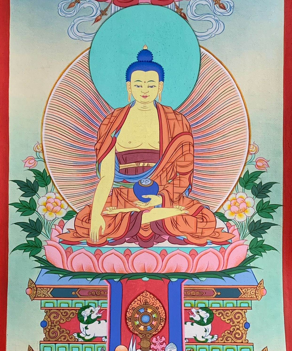 Buda Shakyamuni Nagwang Loday Thangka